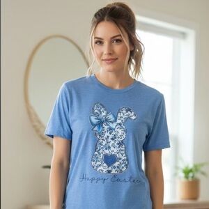 Blue Easter Bunny T-Shirt